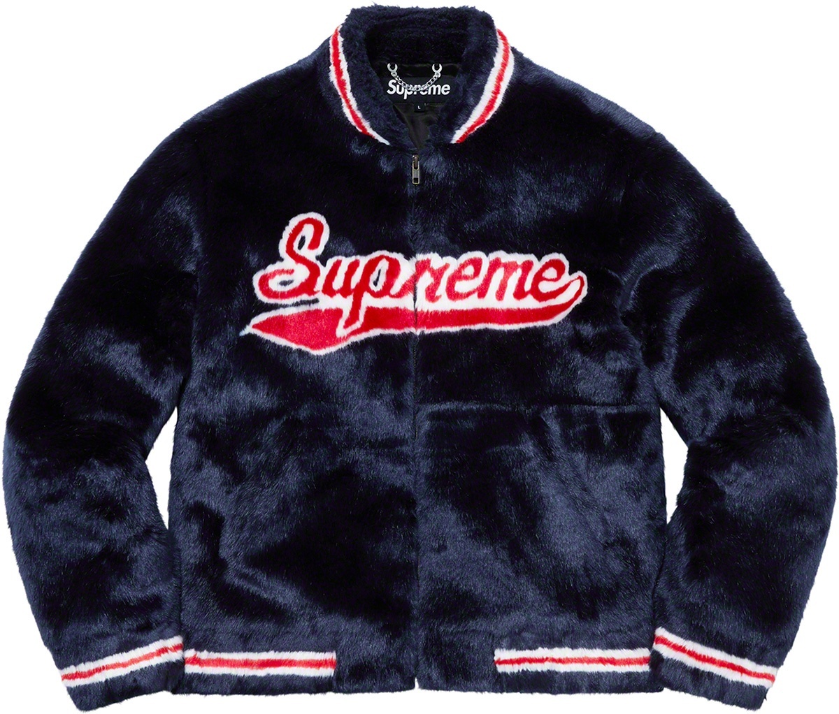 Faux Fur Varsity Jacket view 10